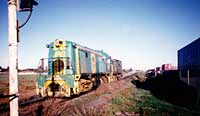 9.6.1996 841 pulling 801 towards Pt Dock passing Gillman