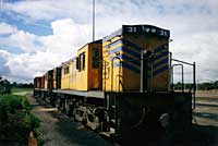 'pf_1449 - 23.8.1996 - ST31 + 33 + 35 + EL56 at Motive Power Centre Dry Creek'