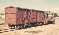 A wooden bodied V van and MDH 6 at Port Augusta workshops, 23.3.19 70.