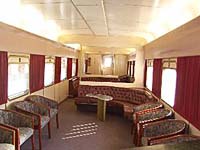 'sh_victoria_lounge - 06.02.2002 - <em>Victoria</em> Club Car (ex Club 1) taken at Newport workshops steamrail depot. View of the Lounge area.'