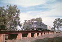 1962 Mambray Creek - Budd car on bridge