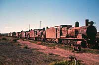 1961,Port Augusta western yard - K class awaiting scrapping